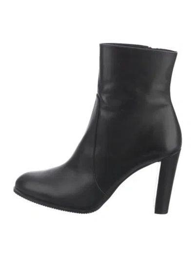 Pre-owned Stuart Weitzman Leather Boots In Black