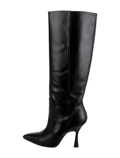 Pre-owned Stuart Weitzman Leather Boots In Black