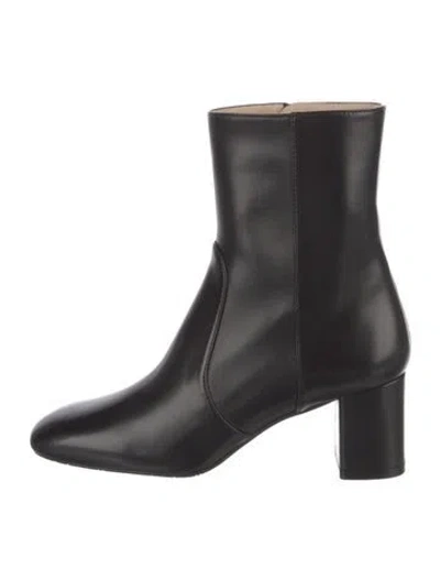 Pre-owned Stuart Weitzman Leather Boots In Black