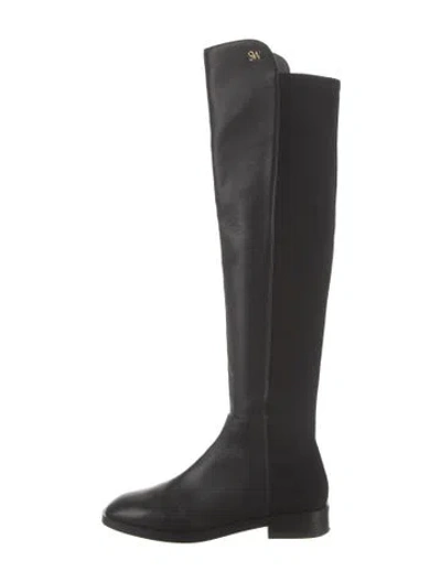Pre-owned Stuart Weitzman Leather Boots In Black