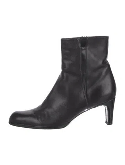 Pre-owned Stuart Weitzman Leather Boots In Black