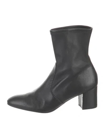 Pre-owned Stuart Weitzman Leather Boots In Black