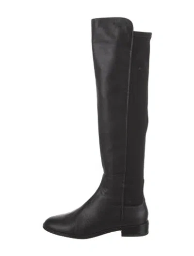 Pre-owned Stuart Weitzman Leather Boots In Black