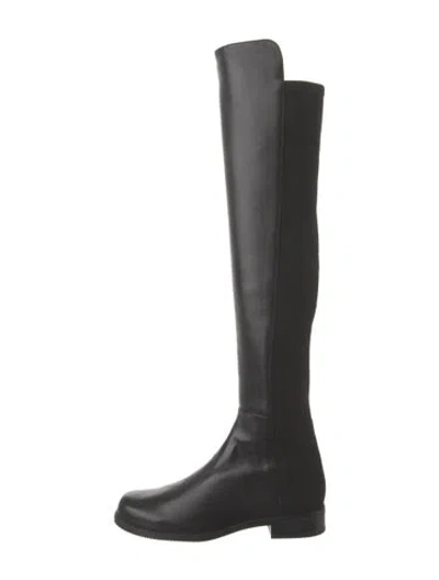 Pre-owned Stuart Weitzman Leather Boots In Black