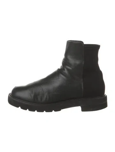 Pre-owned Stuart Weitzman Leather Boots In Black