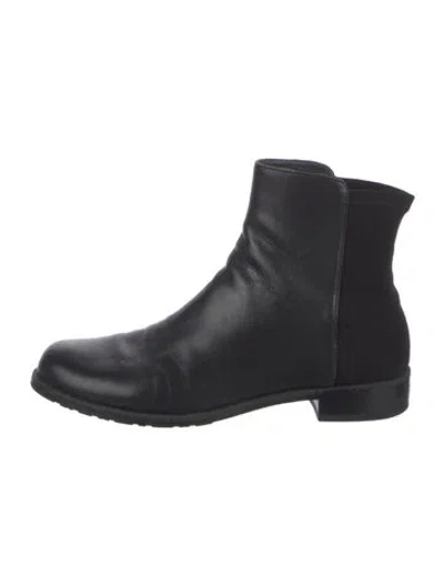 Pre-owned Stuart Weitzman Leather Boots In Black