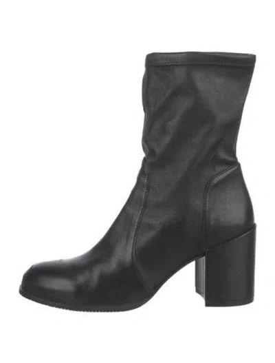 Pre-owned Stuart Weitzman Leather Boots In Black