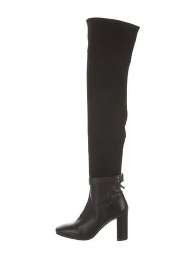 Pre-owned Stuart Weitzman Leather Boots In Black