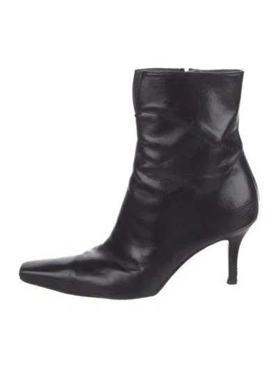Pre-owned Stuart Weitzman Leather Boots In Black