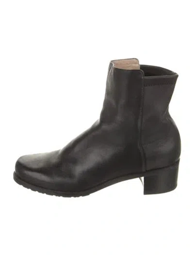 Pre-owned Stuart Weitzman Leather Boots In Black