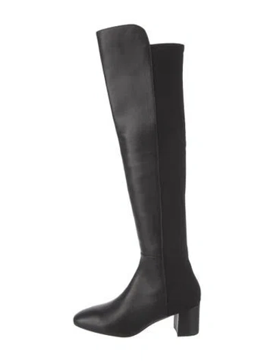 Pre-owned Stuart Weitzman Leather Boots In Black