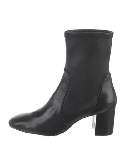Pre-owned Stuart Weitzman Leather Boots In Black