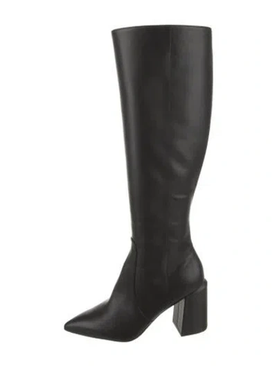 Pre-owned Stuart Weitzman Leather Boots In Black