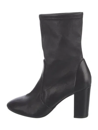 Pre-owned Stuart Weitzman Leather Boots In Black