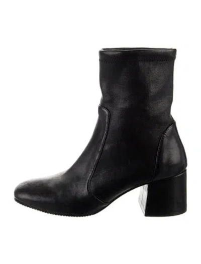 Pre-owned Stuart Weitzman Leather Boots In Black