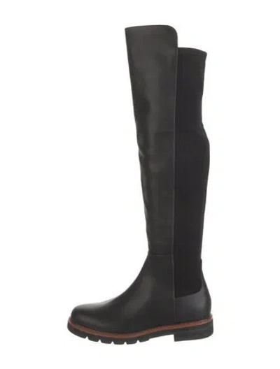 Pre-owned Stuart Weitzman Leather Boots In Black