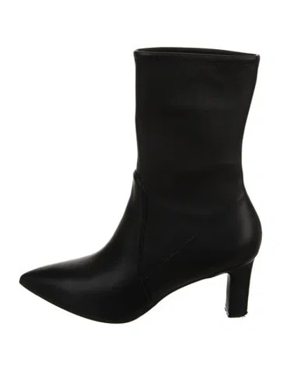 Pre-owned Stuart Weitzman Leather Boots In Black
