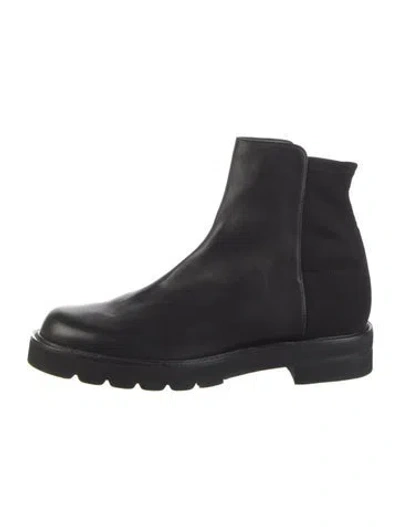 Pre-owned Stuart Weitzman Leather Boots In Black