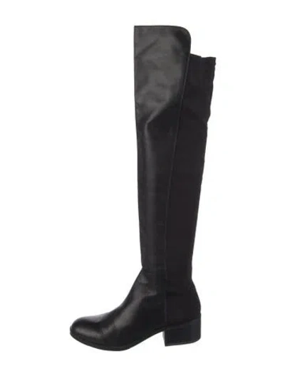 Pre-owned Stuart Weitzman Leather Boots In Black