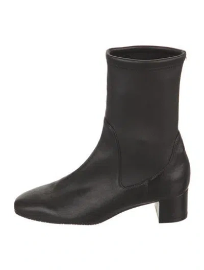 Pre-owned Stuart Weitzman Leather Boots In Black