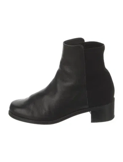 Pre-owned Stuart Weitzman Leather Boots In Black