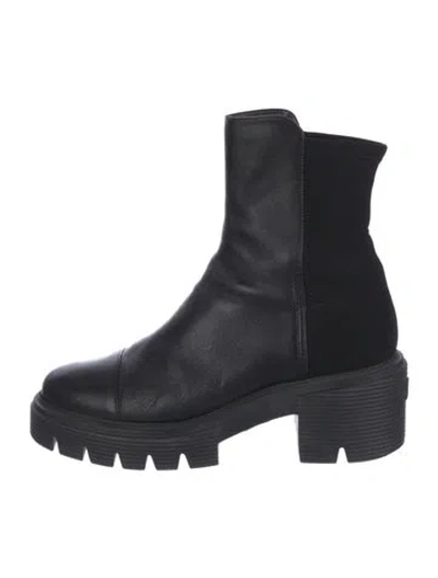 Pre-owned Stuart Weitzman Leather Boots In Black