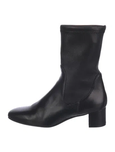 Pre-owned Stuart Weitzman Leather Boots In Black