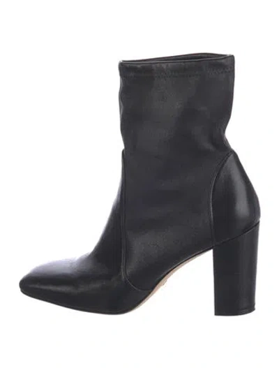 Pre-owned Stuart Weitzman Leather Boots In Black