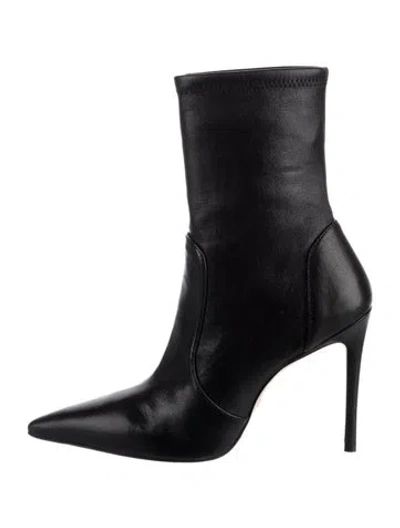 Pre-owned Stuart Weitzman Leather Boots In Black