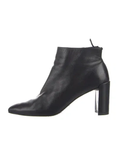 Pre-owned Stuart Weitzman Leather Boots In Black