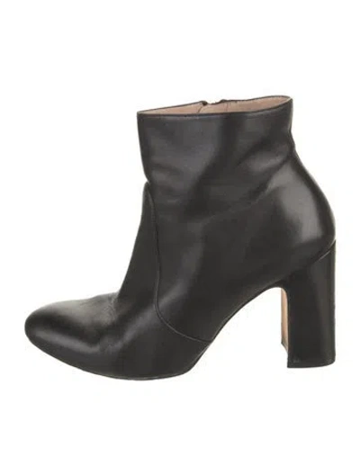Pre-owned Stuart Weitzman Leather Boots In Black