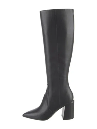 Pre-owned Stuart Weitzman Leather Boots In Black