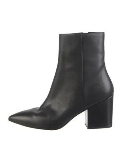 Pre-owned Stuart Weitzman Leather Boots In Black