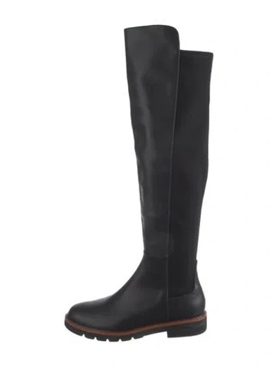 Pre-owned Stuart Weitzman Leather Boots In Black