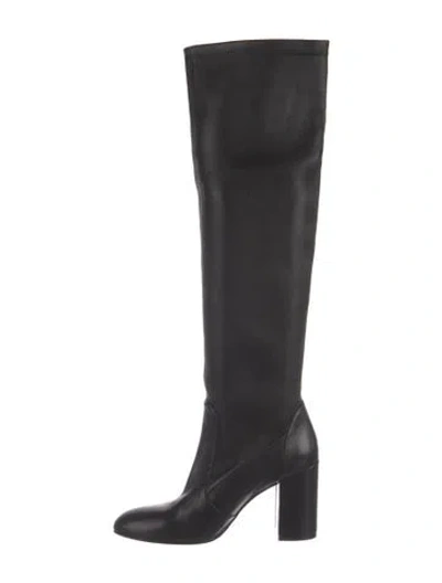 Pre-owned Stuart Weitzman Leather Boots In Black