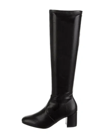 Pre-owned Stuart Weitzman Leather Boots In Black