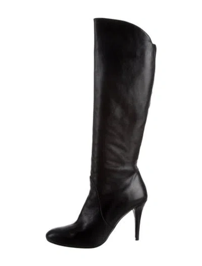 Pre-owned Stuart Weitzman Leather Boots In Black