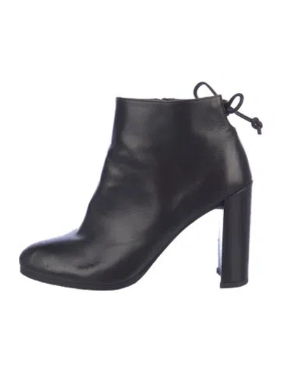 Pre-owned Stuart Weitzman Leather Boots In Black