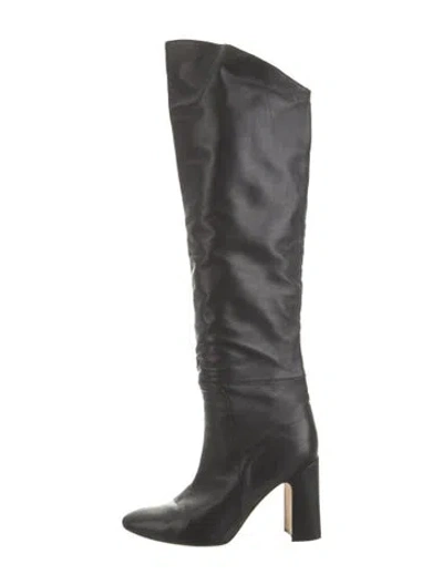 Pre-owned Stuart Weitzman Leather Boots In Black