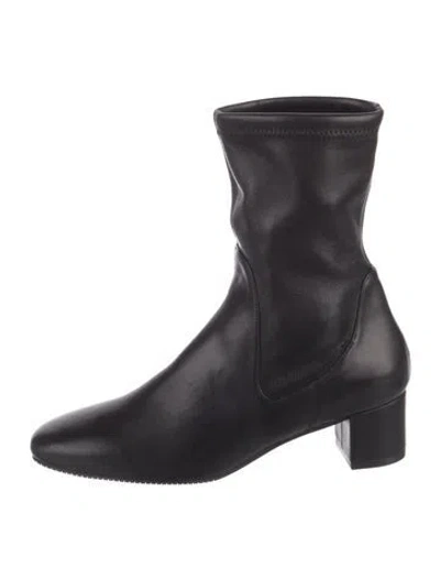 Pre-owned Stuart Weitzman Leather Boots In Black