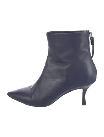 Pre-owned Stuart Weitzman Leather Boots In Blue