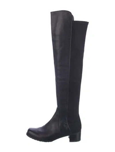 Pre-owned Stuart Weitzman Leather Boots In Blue