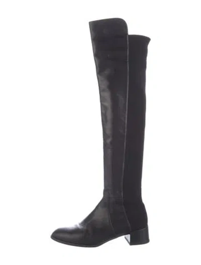Pre-owned Stuart Weitzman Leather Boots In Blue