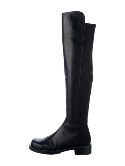 Pre-owned Stuart Weitzman Leather Boots In Blue