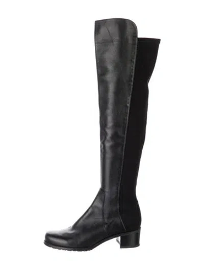 Pre-owned Stuart Weitzman Leather Boots In Blue