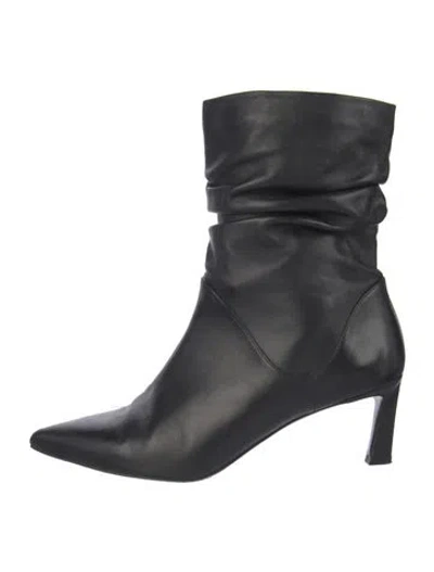 Pre-owned Stuart Weitzman Leather Boots In Blue