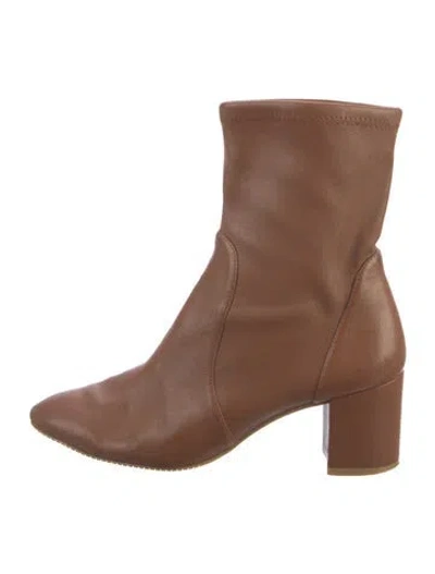 Pre-owned Stuart Weitzman Leather Boots In Brown