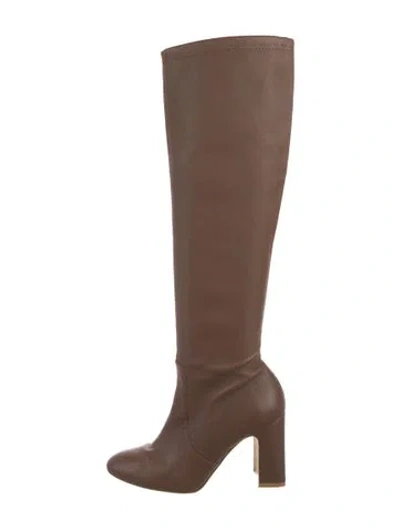 Pre-owned Stuart Weitzman Leather Boots In Brown