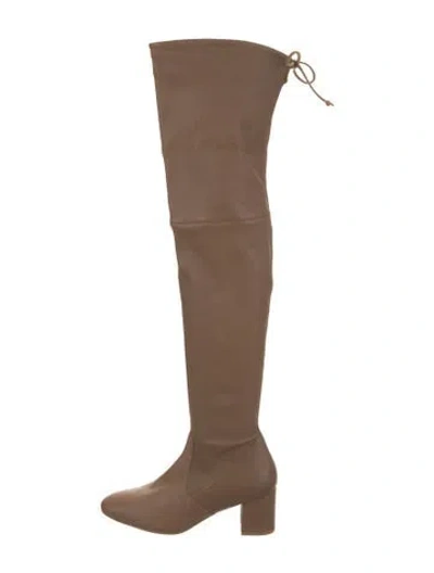 Pre-owned Stuart Weitzman Leather Boots In Brown