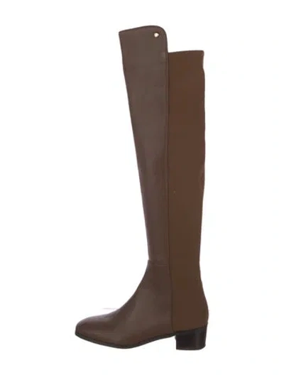 Pre-owned Stuart Weitzman Leather Boots In Brown